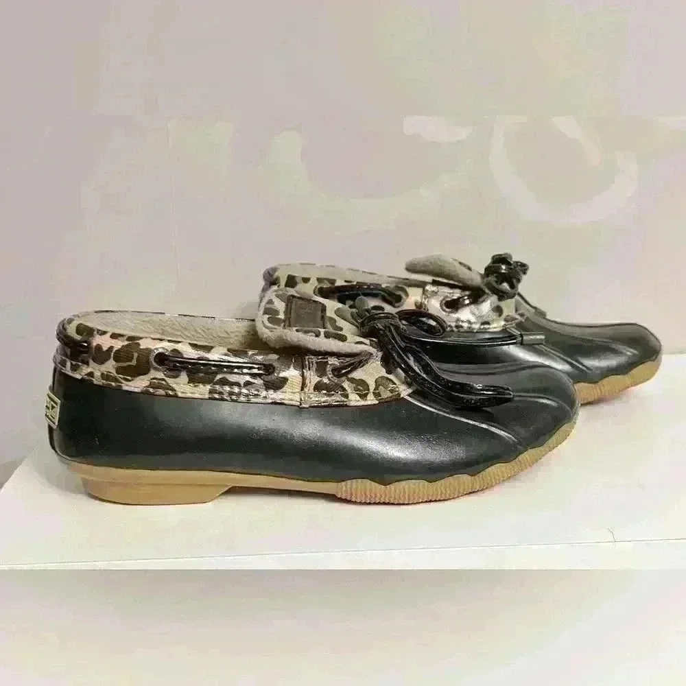 Sperry Waterproof Rubber Duck Shoes Size 6
